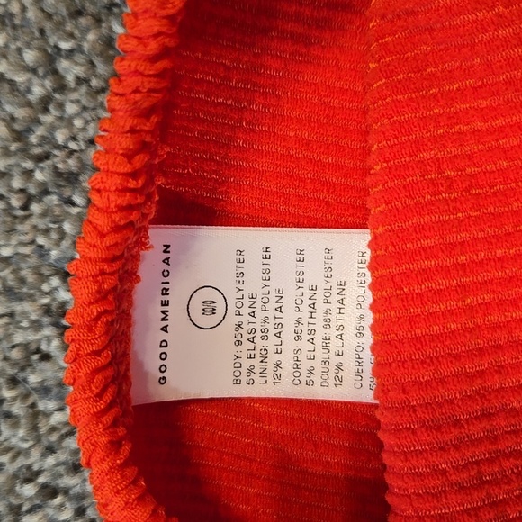 NWT Good American Women Always Fits Bottom Bright Poppy Swim Bikini 0/00 XXS/XS - Picture 5 of 9